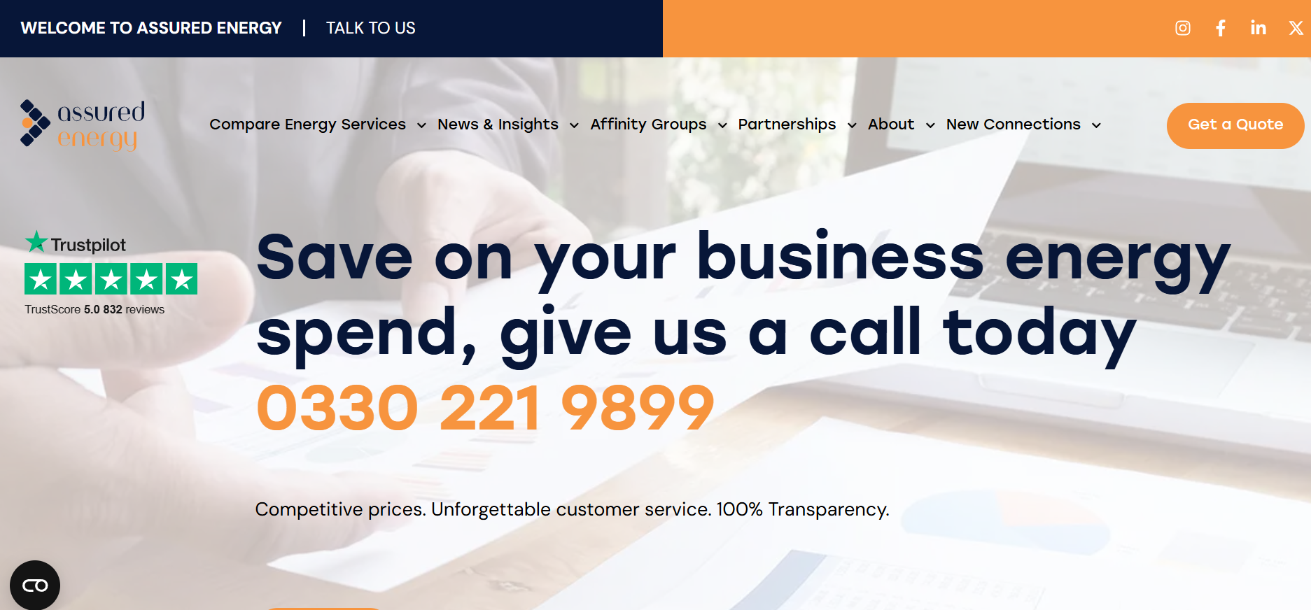 Assured Energy homepage