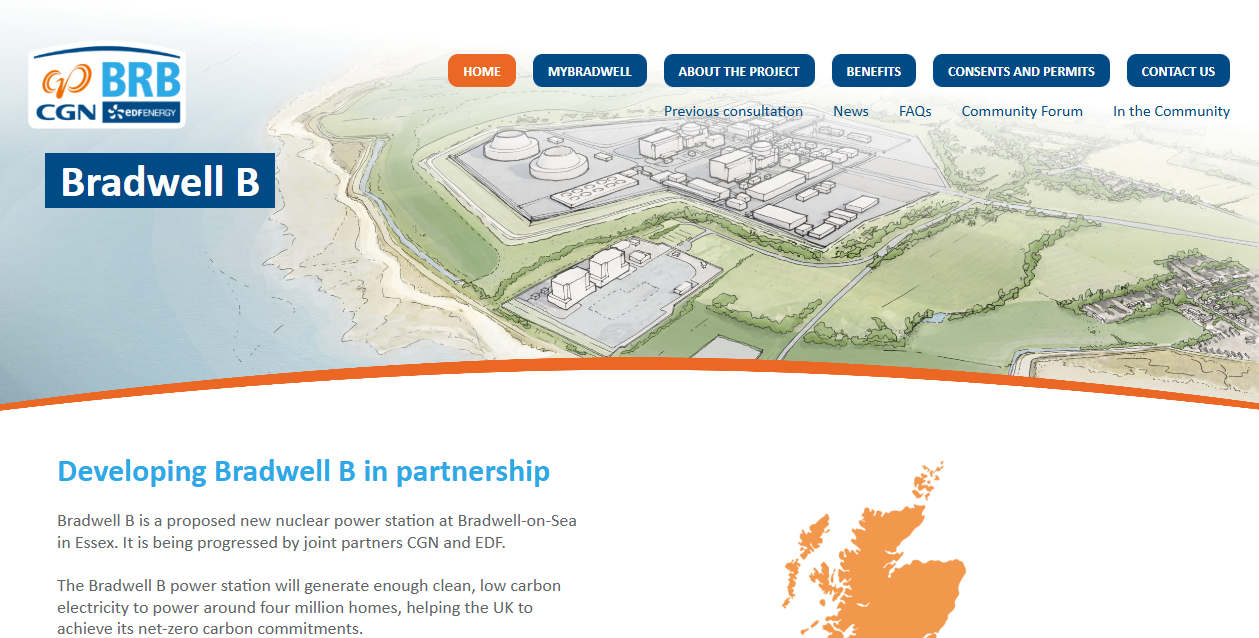 Bradwell Power Generation Company Ltd website homepage