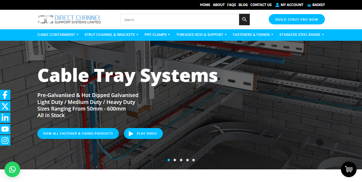 Channel Cable Ltd website homepage