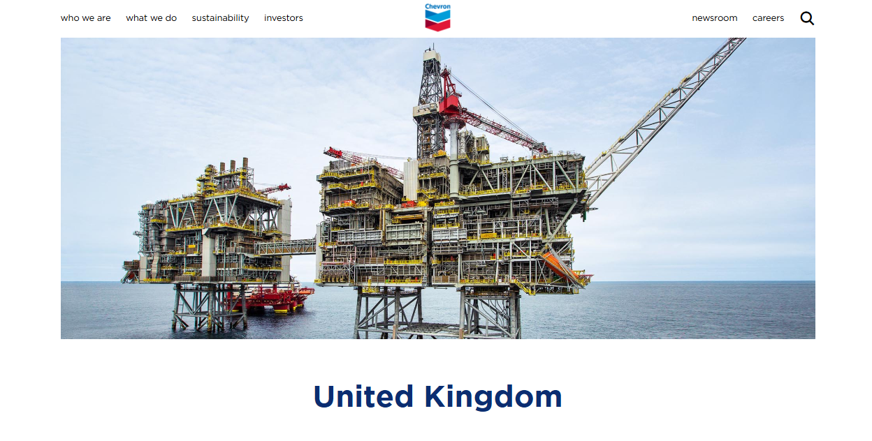 Chevron Products Uk Ltd website homepage