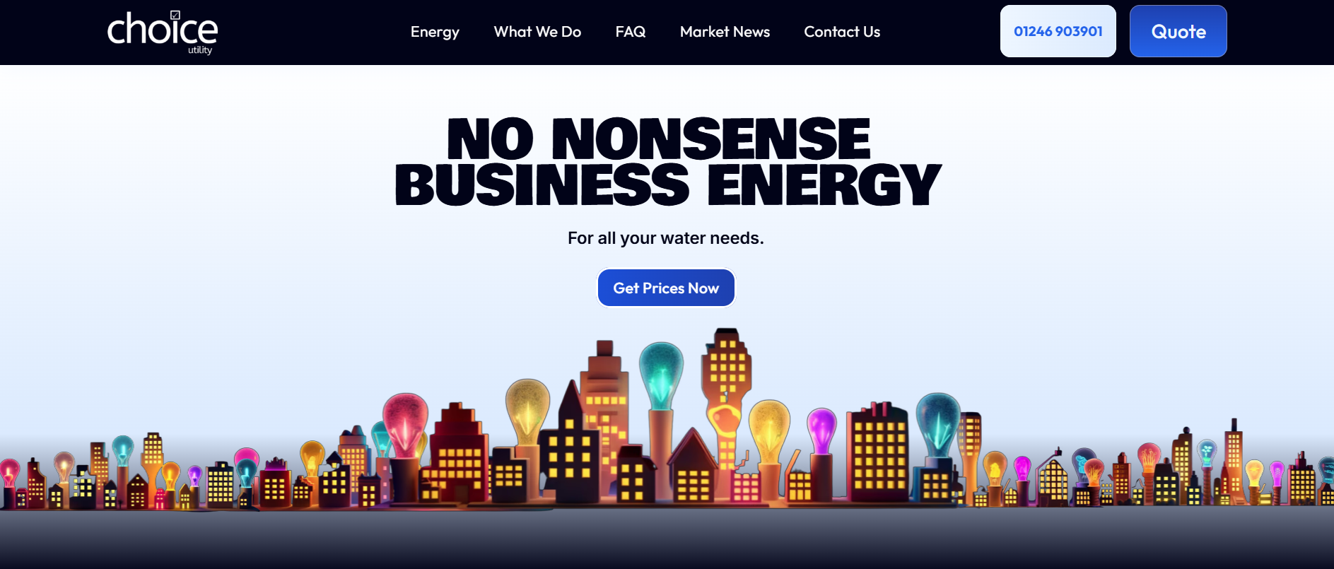 Choice Utility homepage