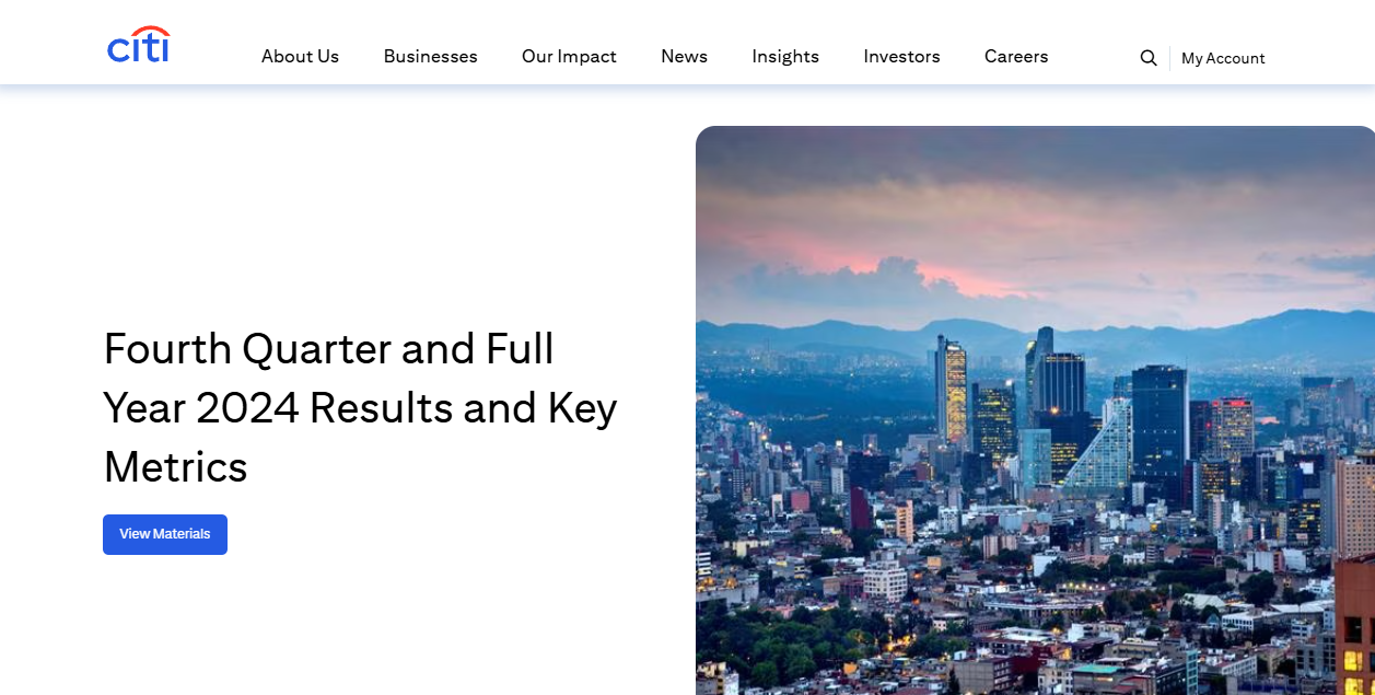 Citigroup Global Markets Ltd website homepage