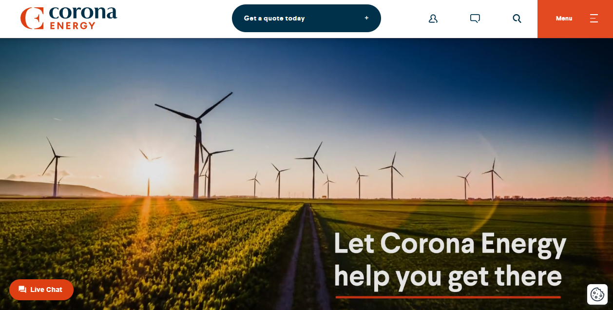 Corona Energy Retail 1 Ltd website homepage