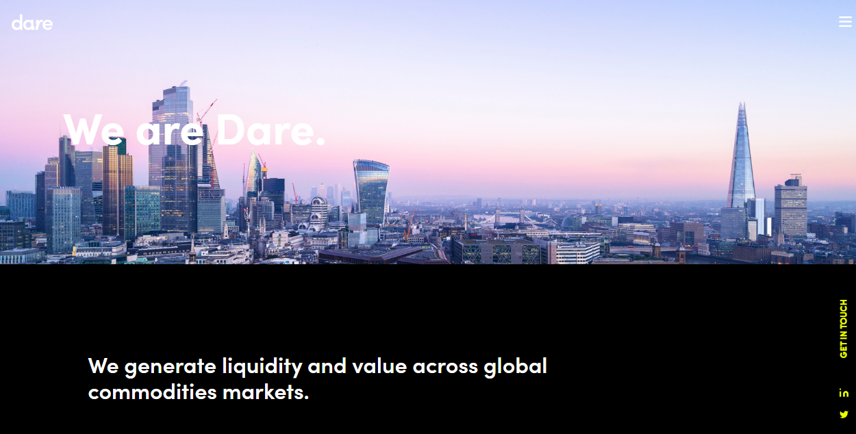 Dare Global Ltd website homepage