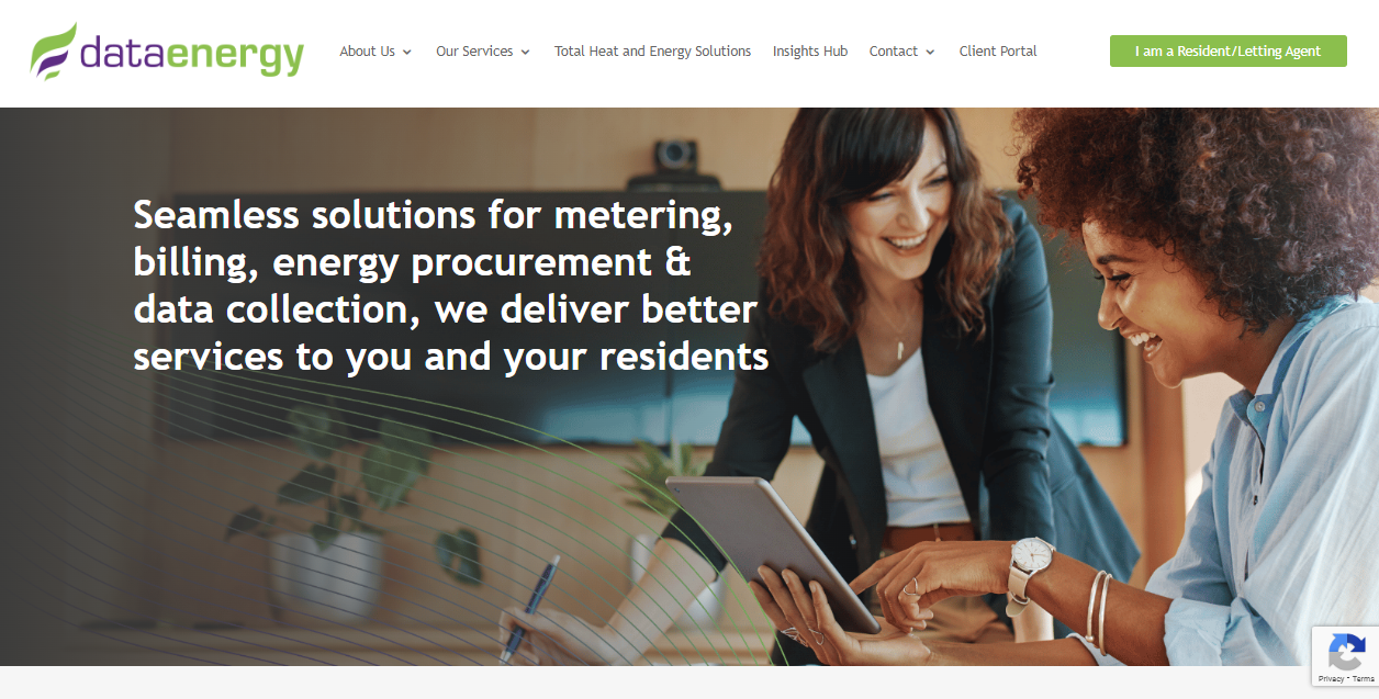 Data Energy Management Services Ltd website homepage