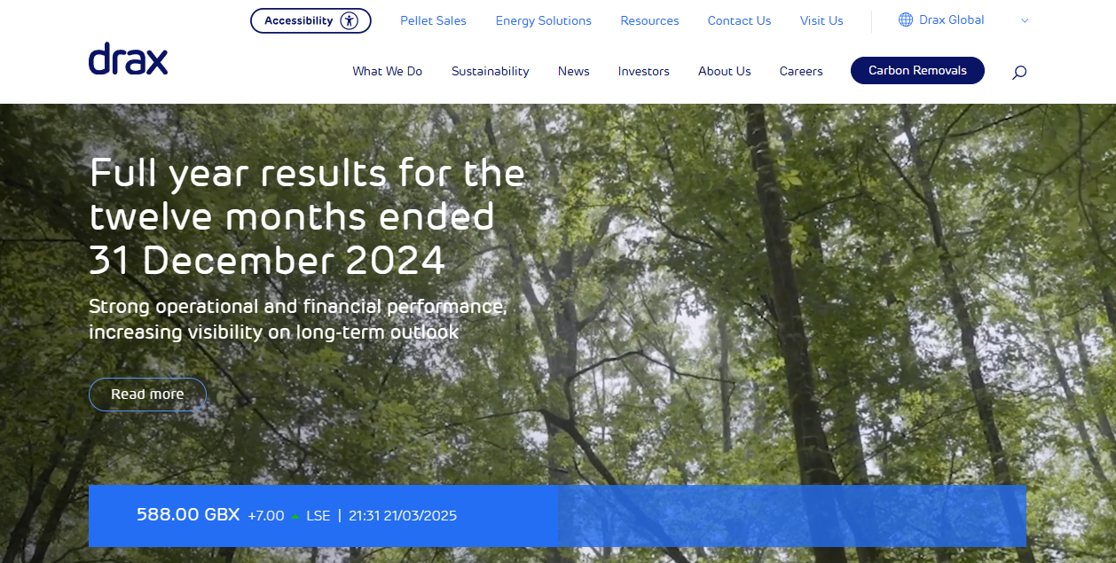 Drax Cruachan Expansion Ltd website homepage