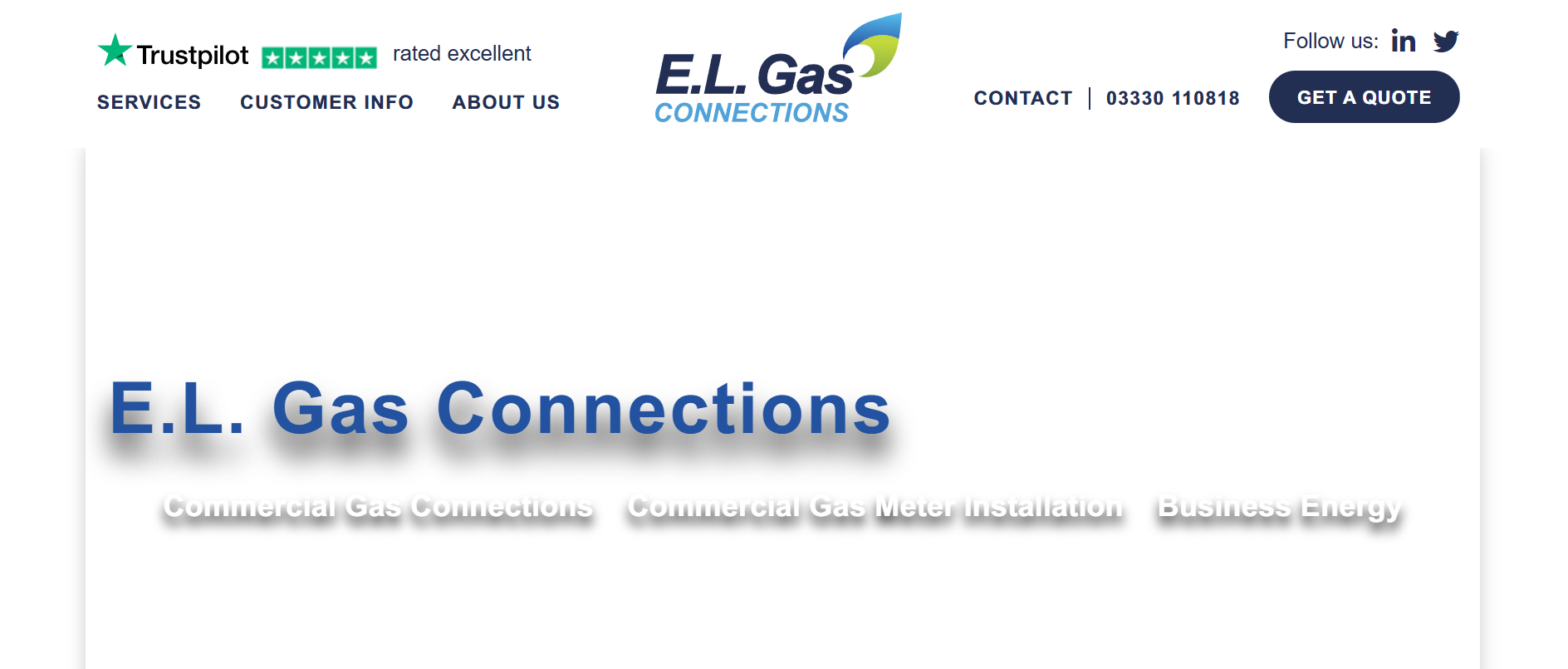 E. L. Gas Connections homepage