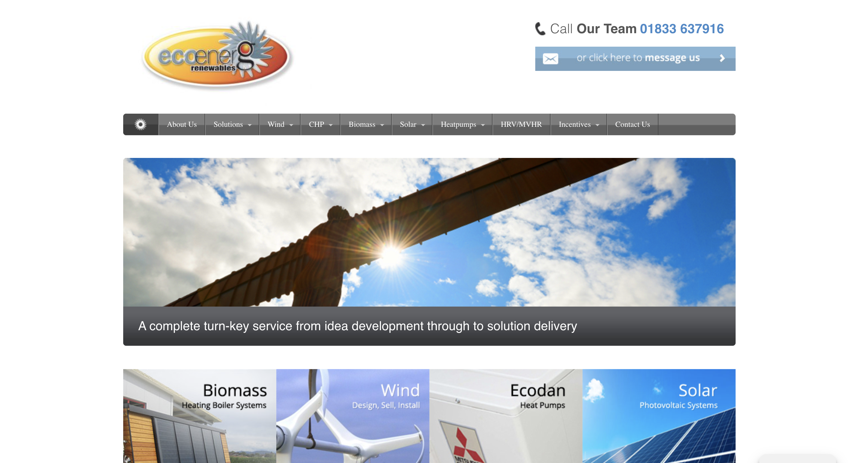 Eco Energ landing page