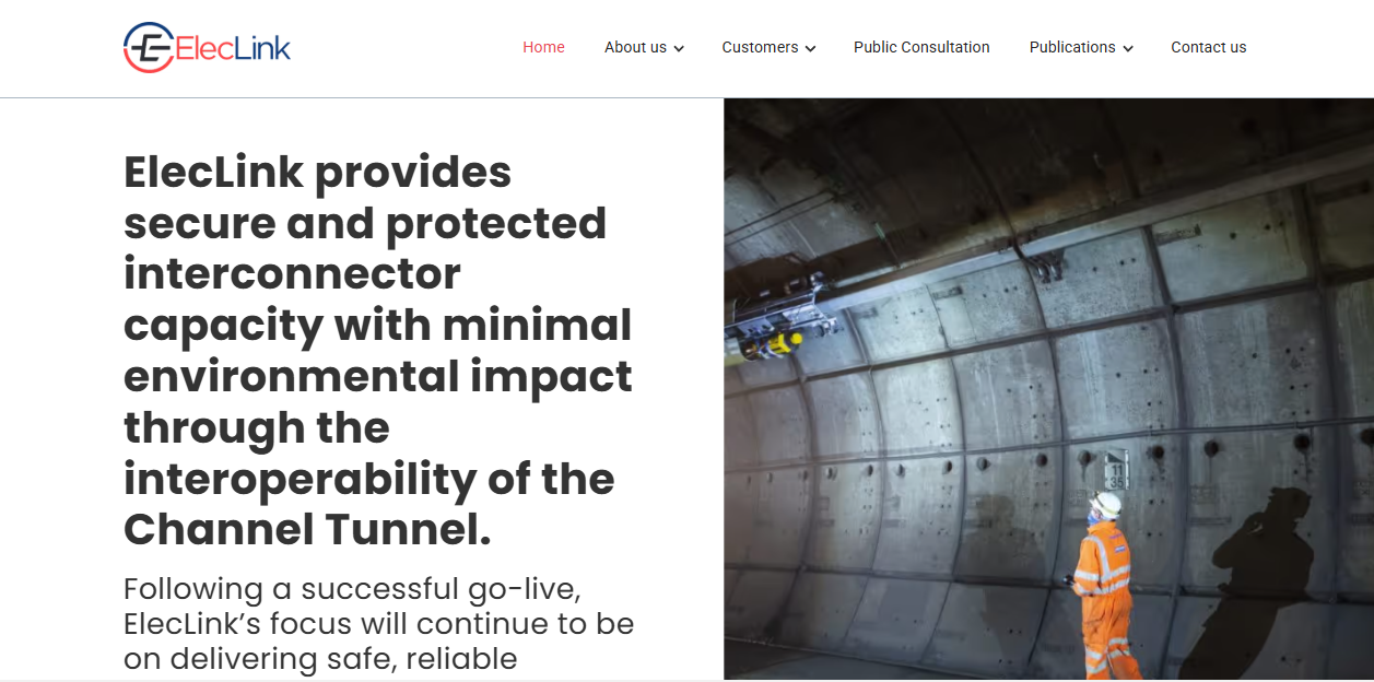 Eleclink Ltd website homepage