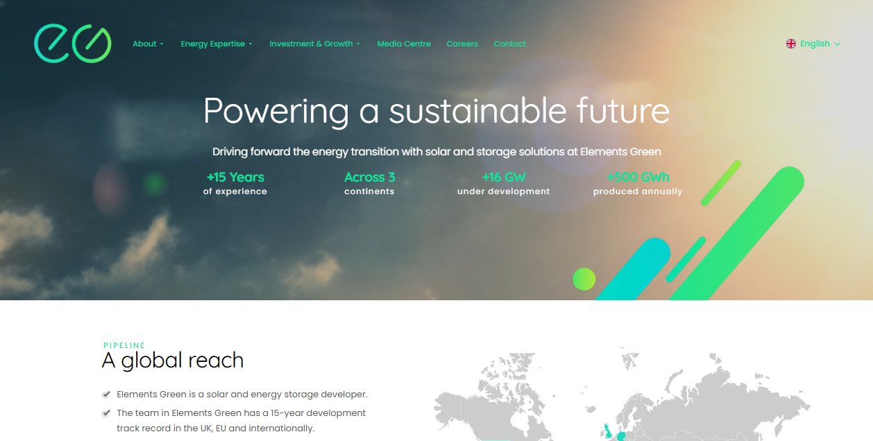 Elements Green Trent Ltd website homepage