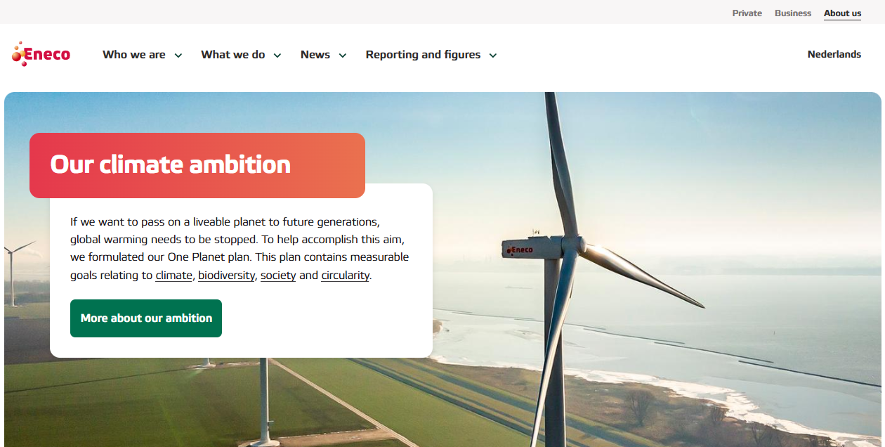 Eneco Energy Trade Bv website homepage