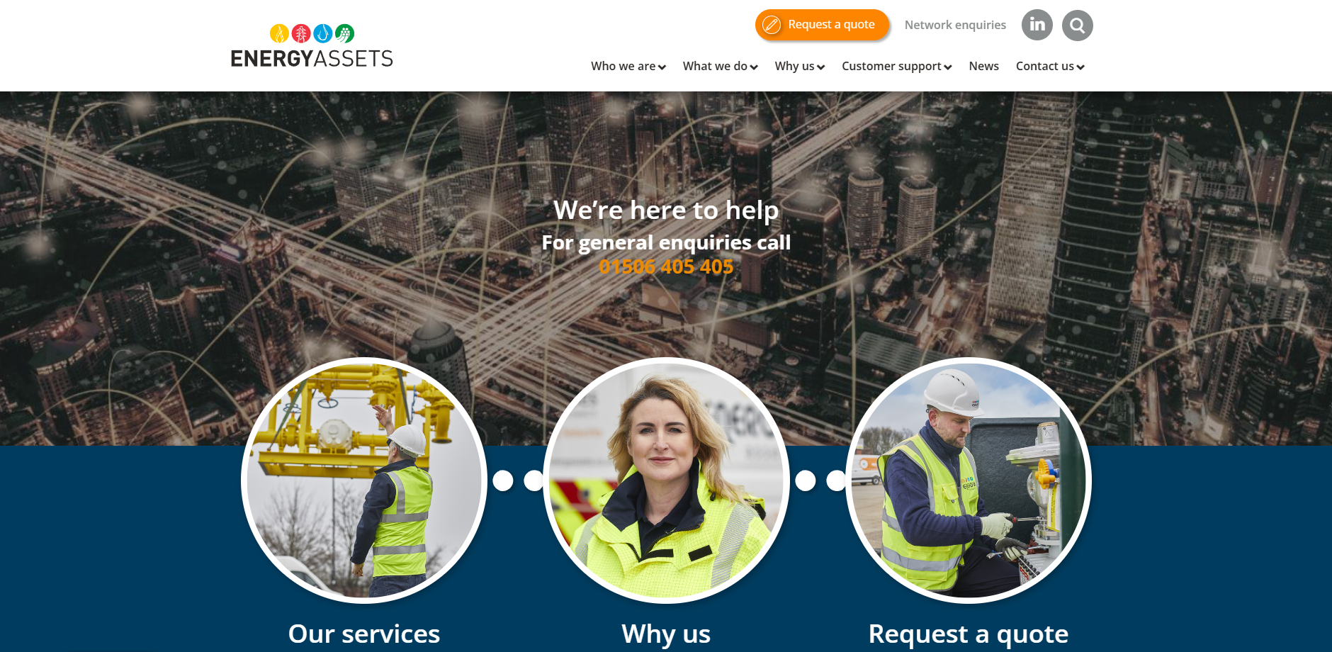 Energy Assets homepage