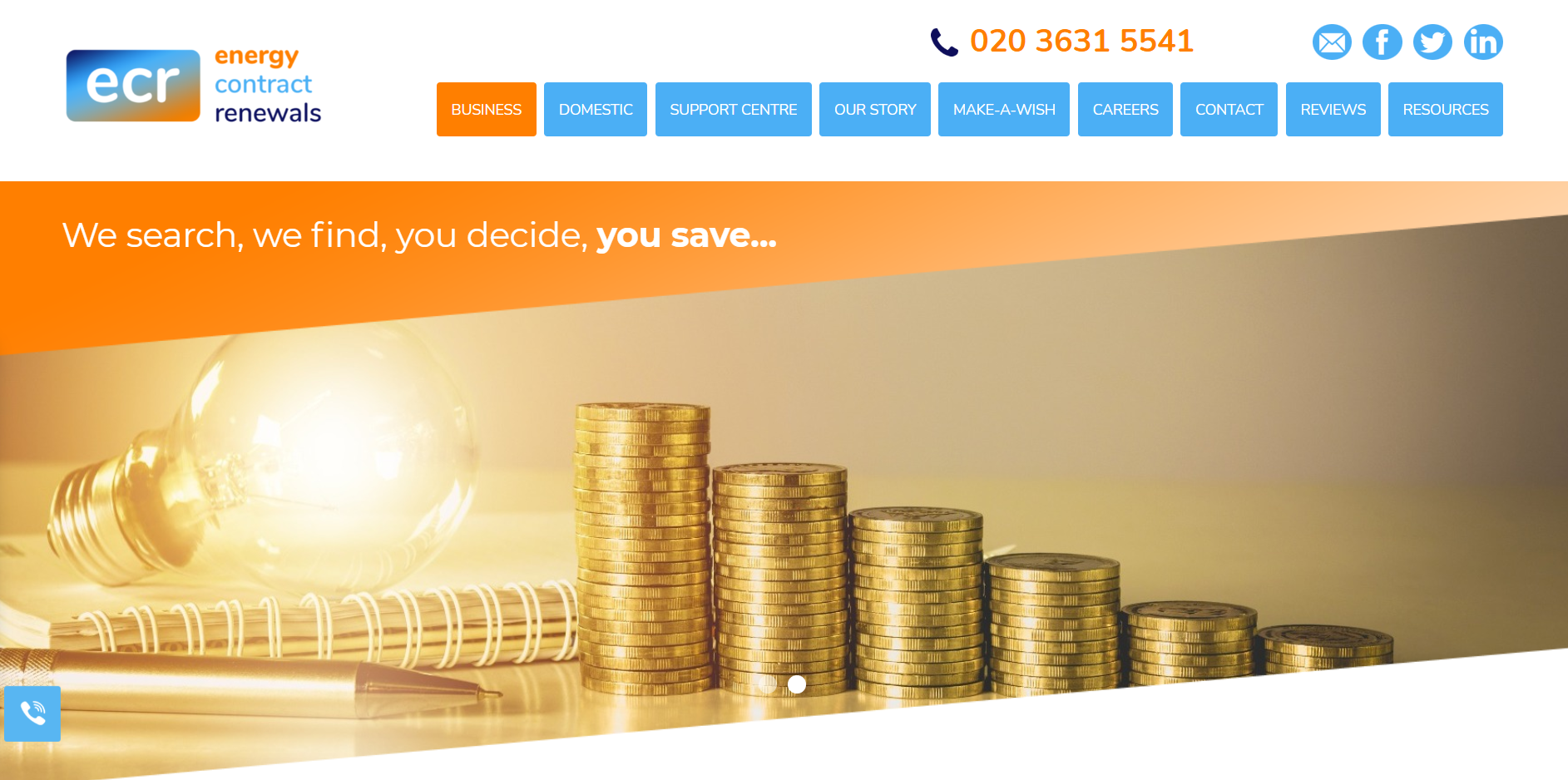 Energy Contract Renewals homepage