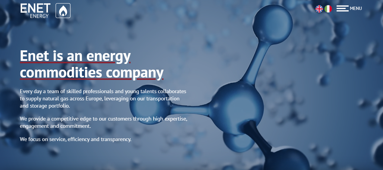 Enet Energy Sa website homepage