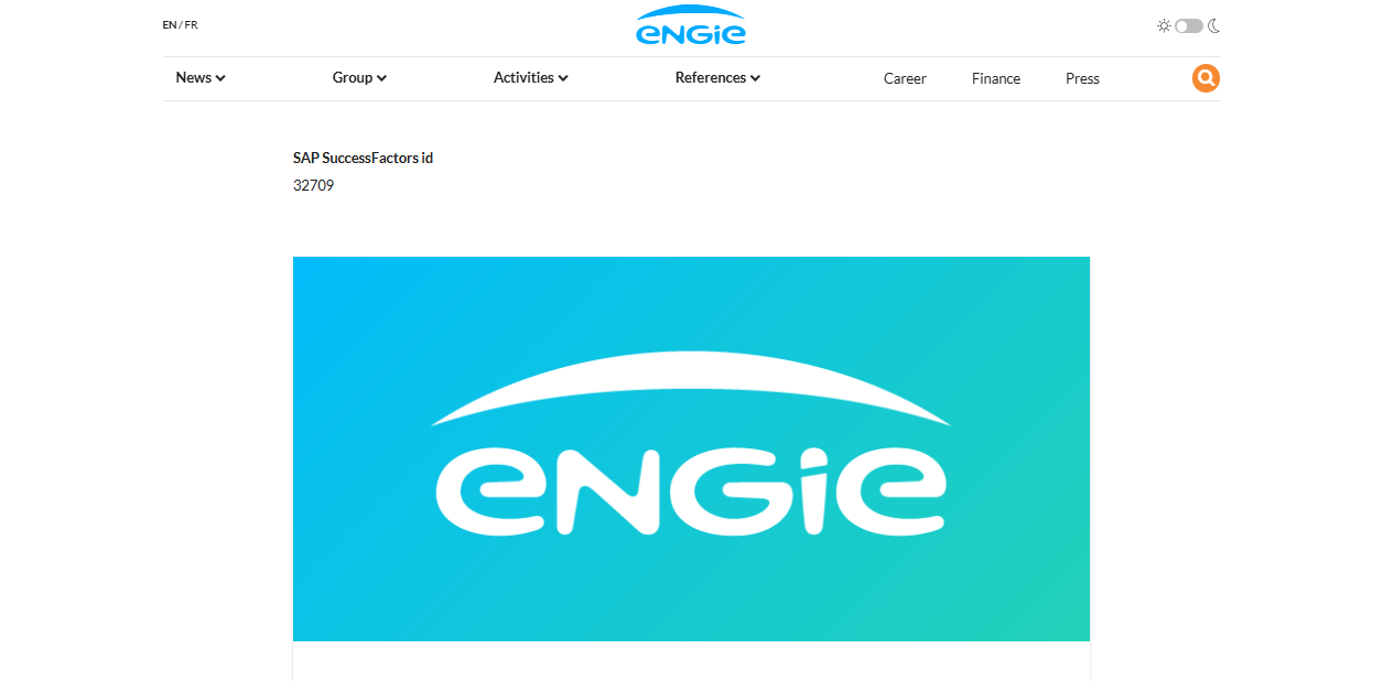 Engie Power Ltd website homepage