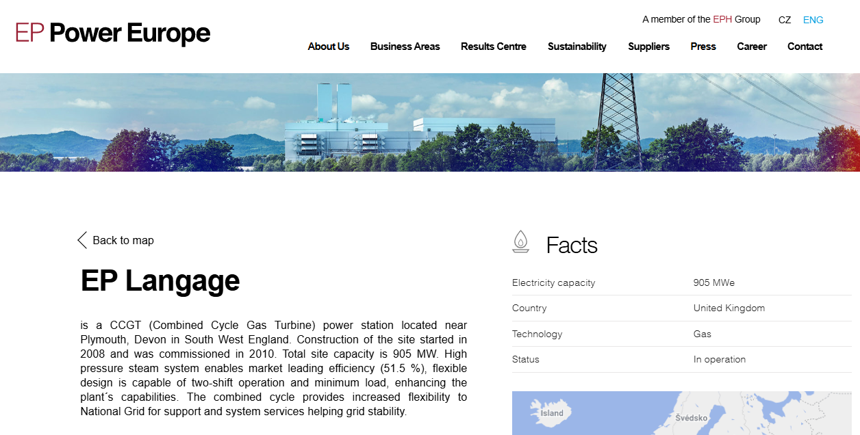 Ep Langage Ltd website homepage