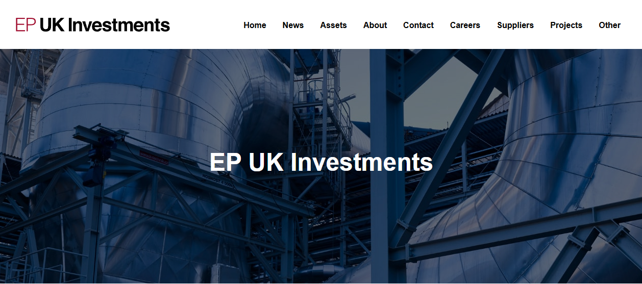 Ep Uk Investments Ltd website homepage