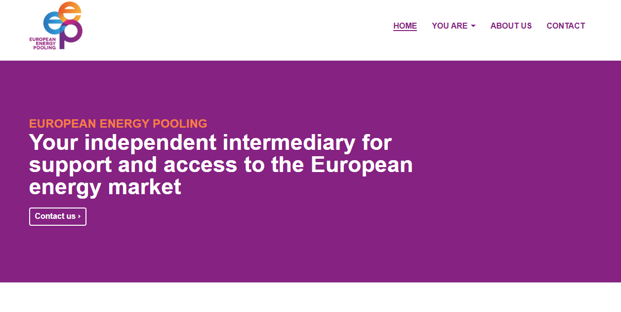 European Energy Pooling Bvba  website homepage