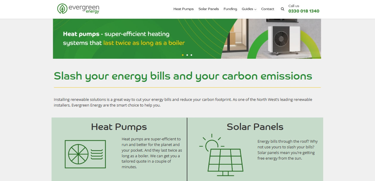 Evergreen Energy Ltd website homepage