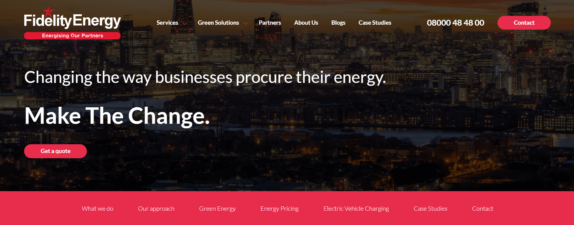Fidelity Energy homepage
