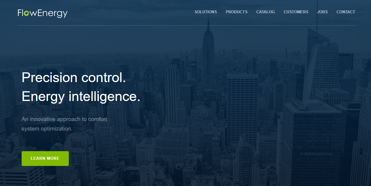 Flow Energy Ltd website homepage