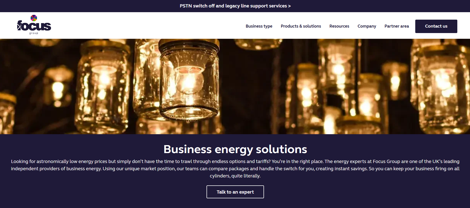 Focus Group homepage