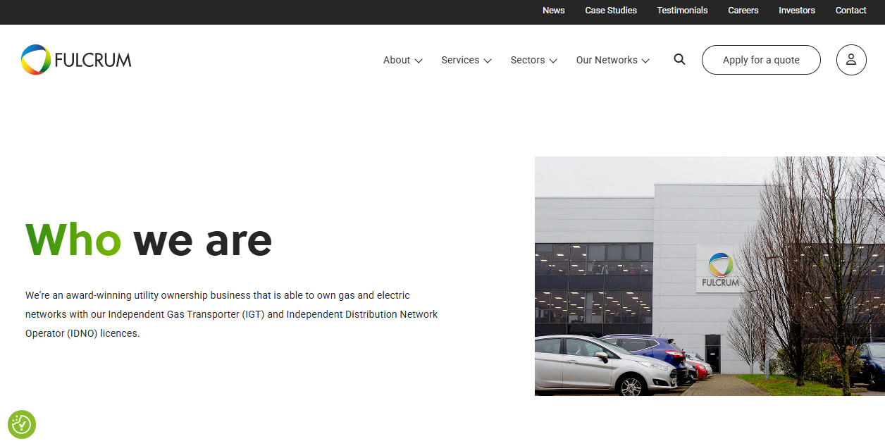  Fulcrum Electricity Assets Ltd website homepage