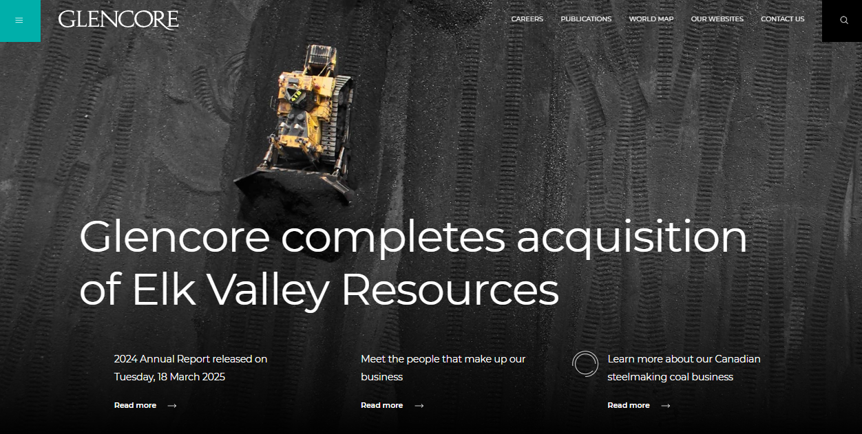 Glencore Energy Uk Ltd website homepage