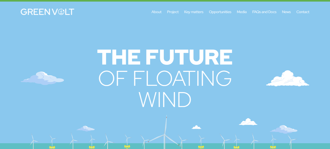 Green Volt Offshore Windfarm Ltd website homepage