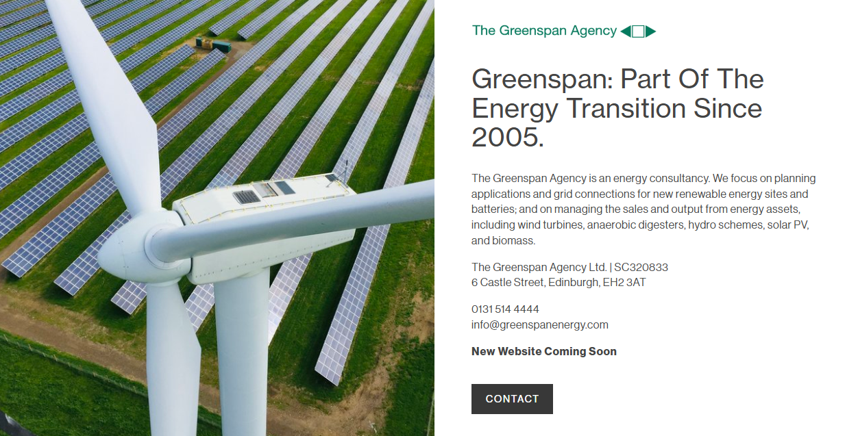 Greenspan Electric Balquhindachy Ltd website homepage