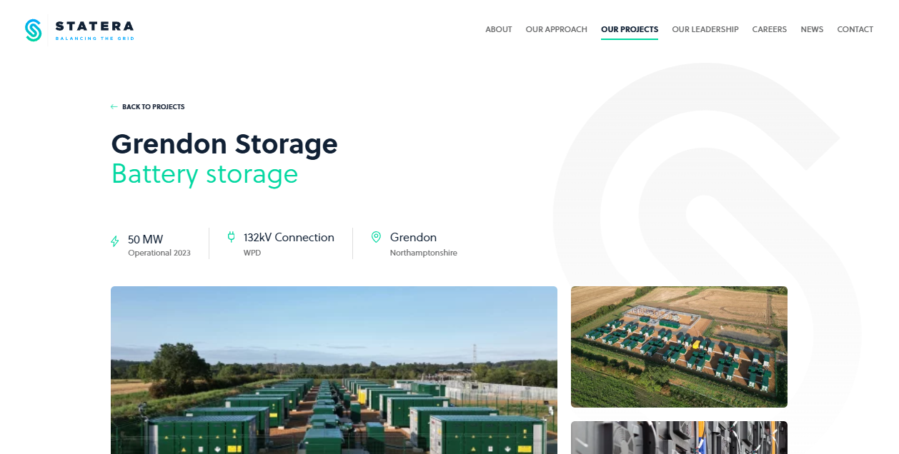 Grendon Storage Ltd website homepage
