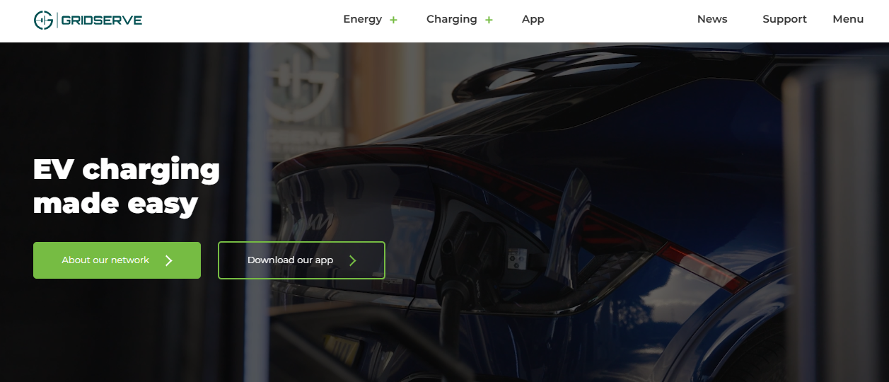 Gridreserve Ltd website homepage