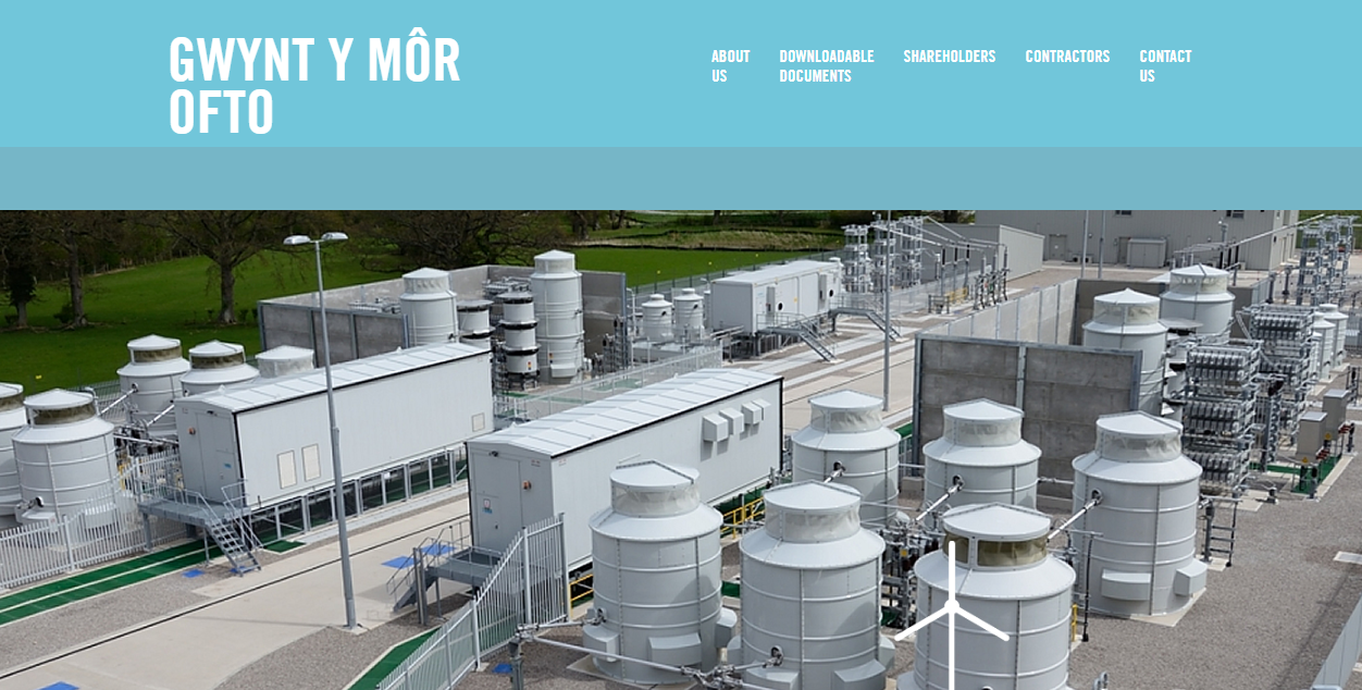 Gwynt Y Mor Offshore Wind Farm Ltd website homepage