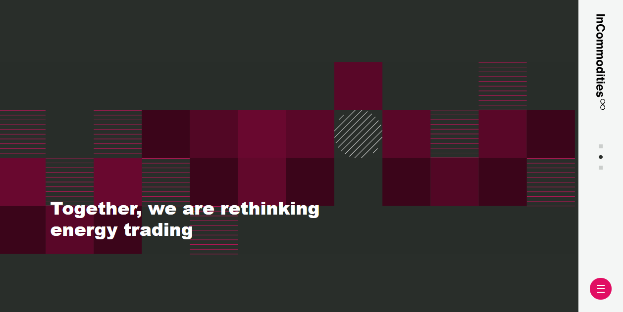 In Commodities A/s website homepage