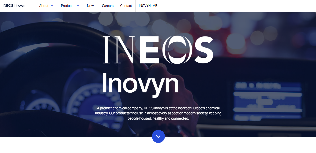 Inovyn Energy Ltd website homepage