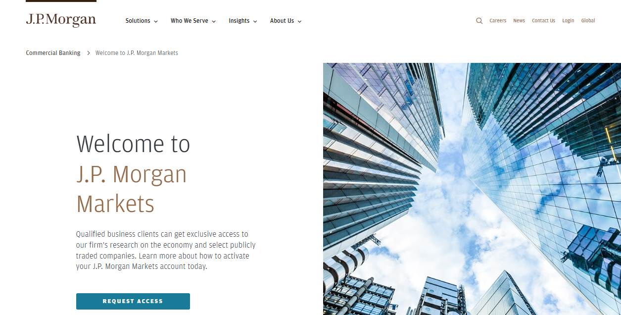 J.p. Morgan Markets Ltd website homepage