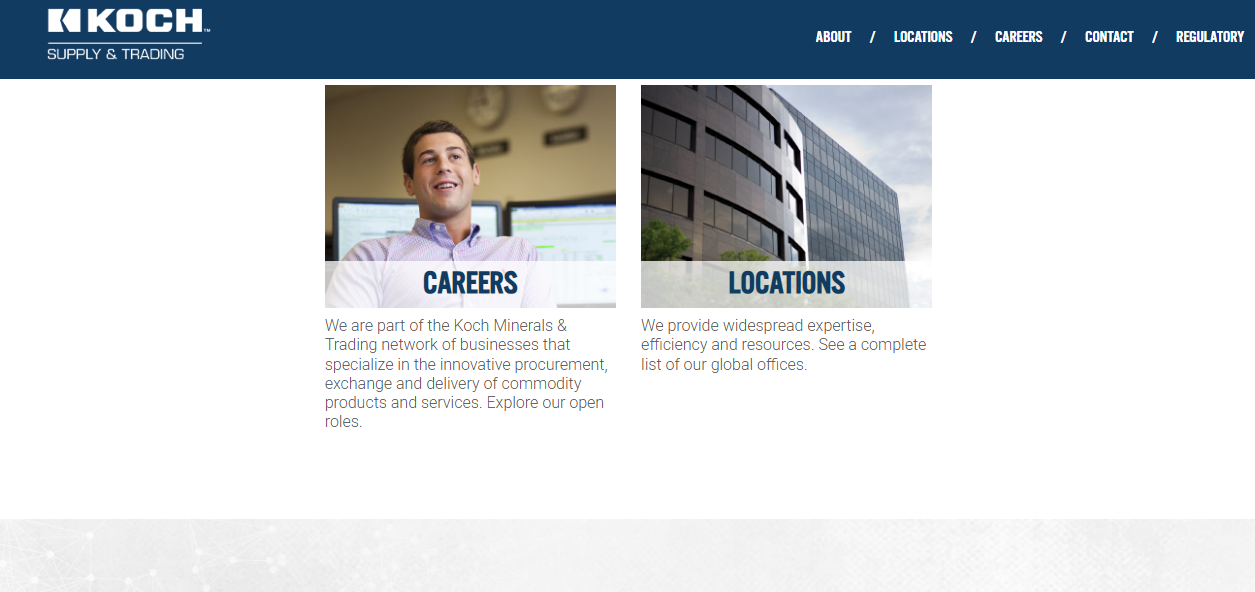 Koch Commodities Europe Ltd website homepage