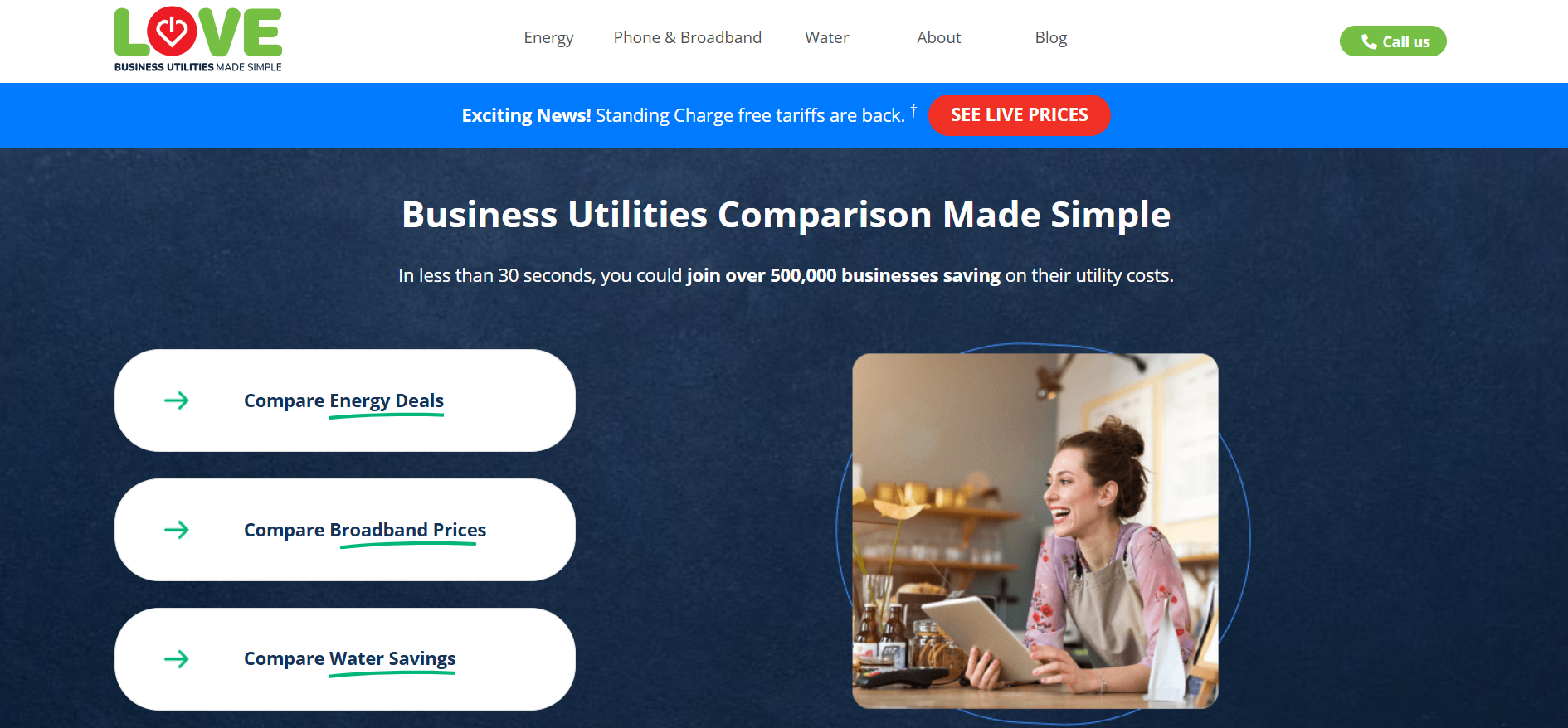 Love Energy Savings  homepage