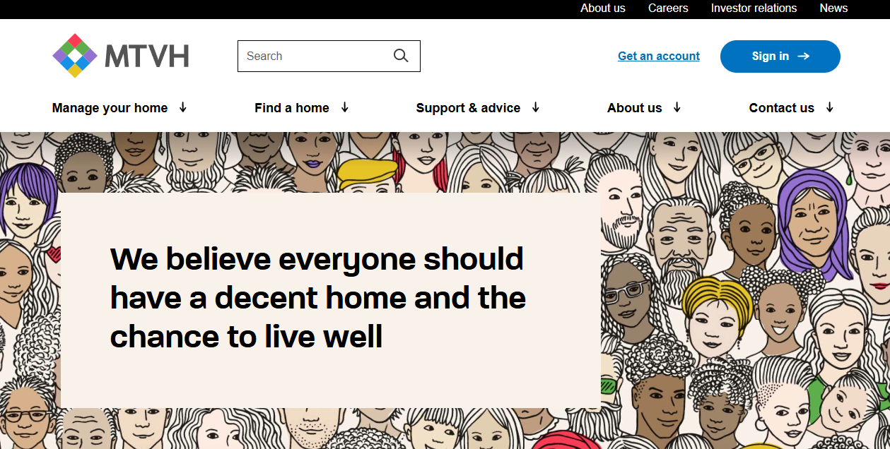 Metropolitan Housing Trust Ltd website homepage