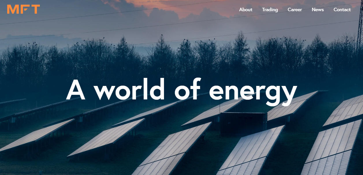 Mft Energy A/s website homepage