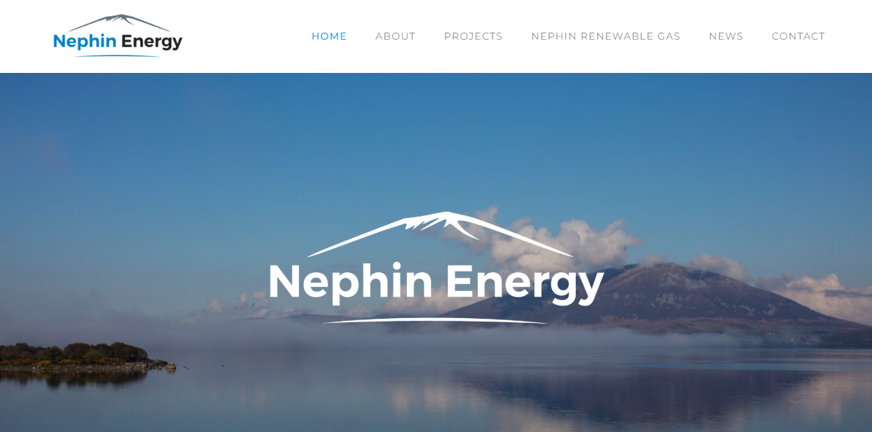 Nephin Energy Ltd website homepage