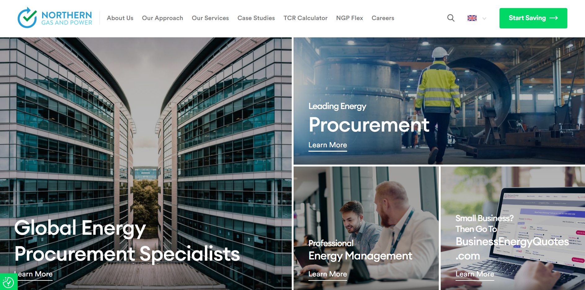 Northern Gas and Power  homepage