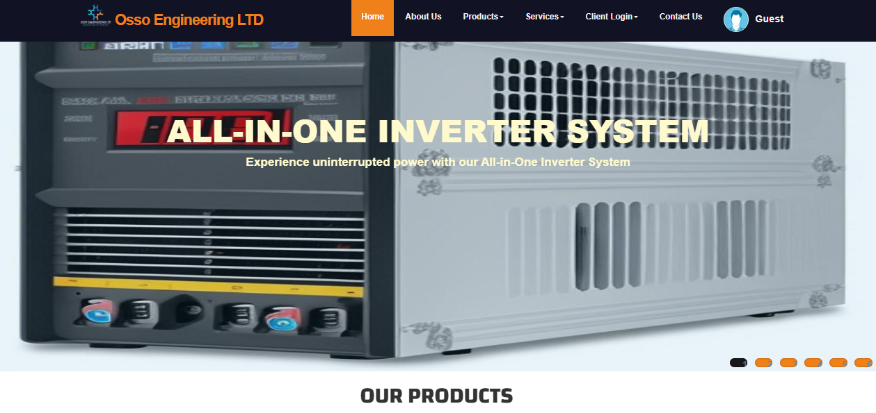 Osso Energy Trading Ltd website homepage