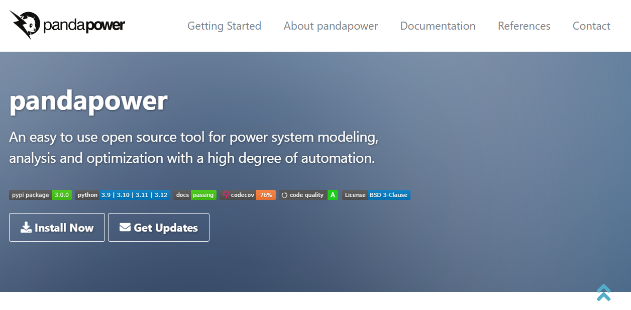 Panda Power Ltd website homepage