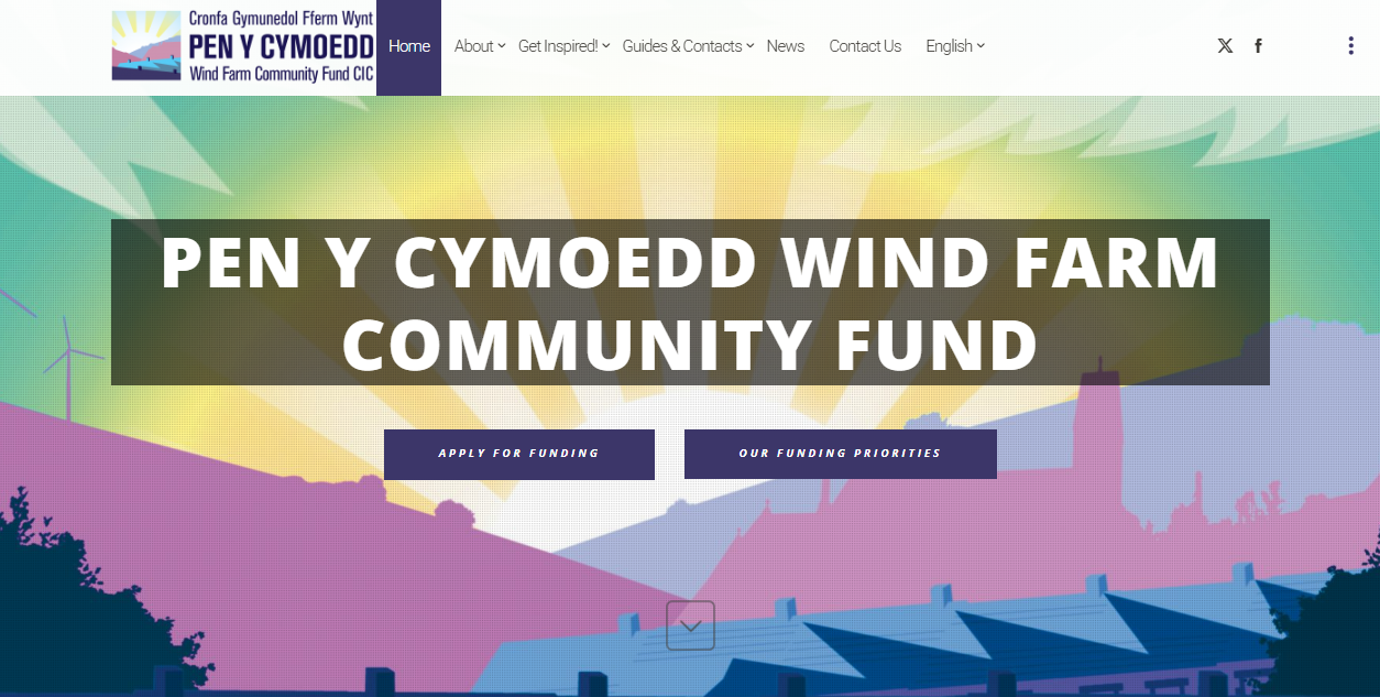 Pen Y Cymoedd Wind Farm Ltd website homepage