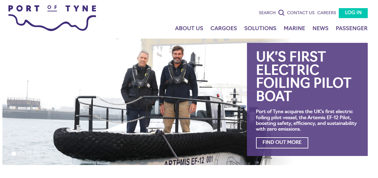 Port Of Tyne Energy Storage Ltd website homepage