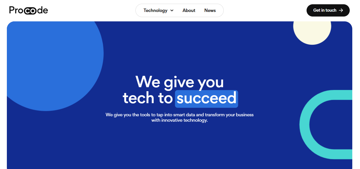 Procode Technology Ltd website homepage
