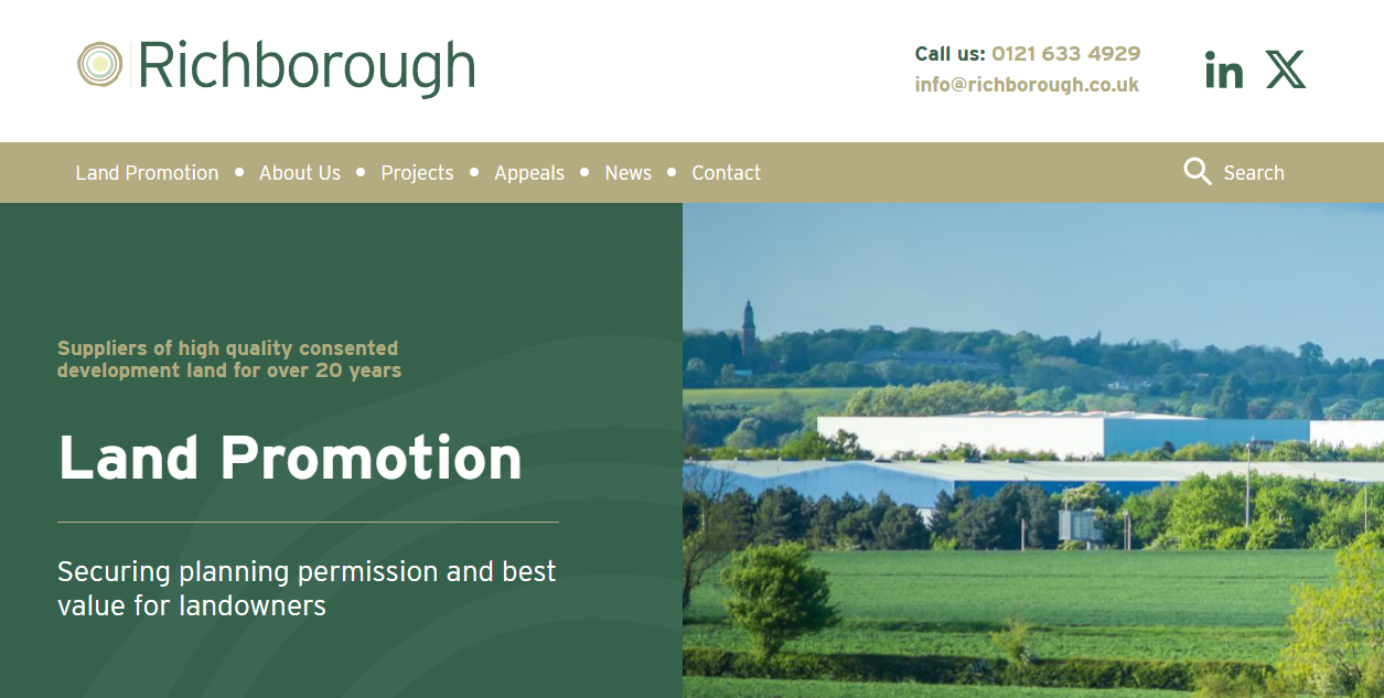 Richborough A Ltd website homepage