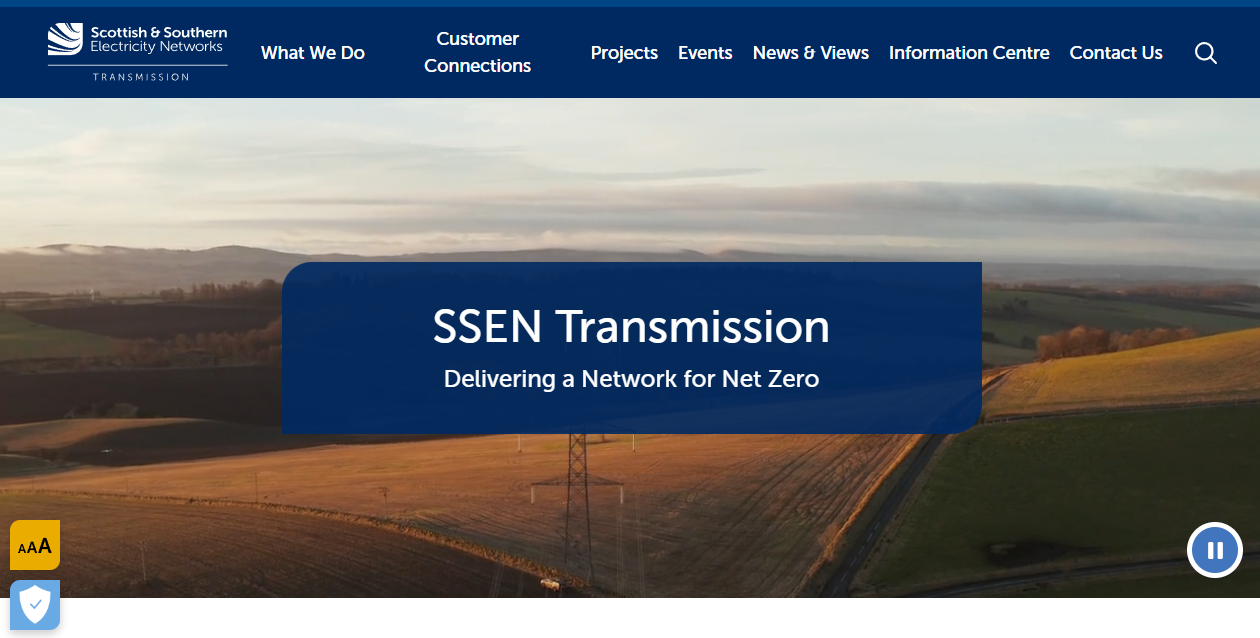 Scottish Hydro Electric Transmission Plc website homepage
