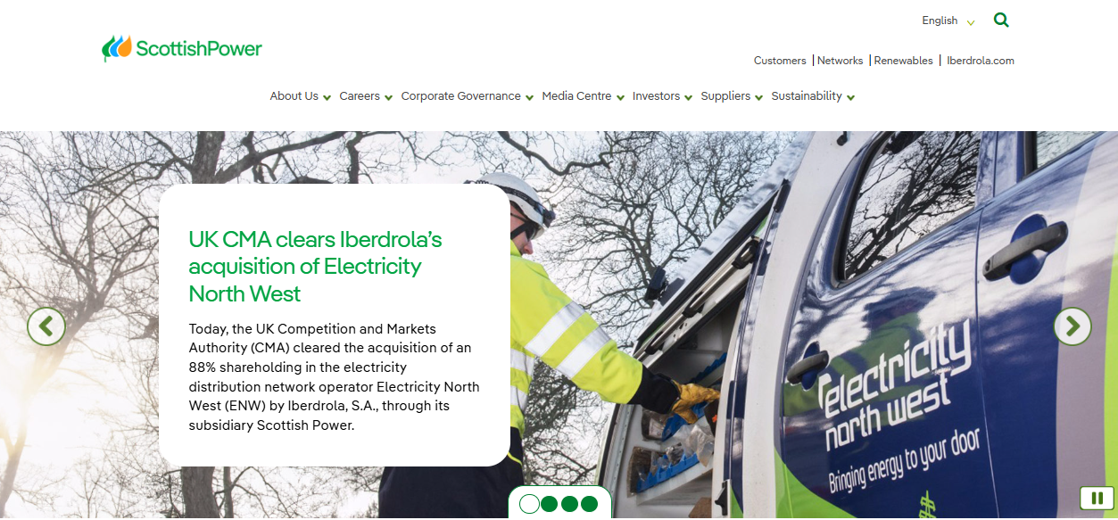 Scottish Power Energy Management Ltd website homepage